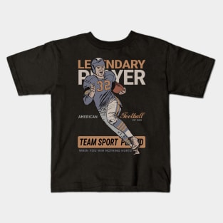 Classic Legendary Football Player Kids T-Shirt